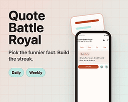 Gratis en itch.io: Quote Battle Royal de yogi-langnickel