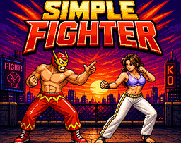 Gratis en itch.io: Simple Fighter de biel4