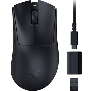 Razer DeathAdder V3 HyperSpeed - Ratón ergonómico e-Sports inalámbrico Ultraligero para Juegos con 26K dpi,100h duración - Amazon