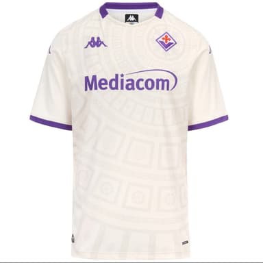 Camiseta blanca la ACF Fiorentina fútbol para hombre KOMBAT 2026 AWAY FIORENTINA White Whisper-Violet Tillandsia - Kappa