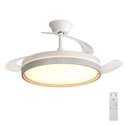 Lámpara de techo (ventilador de 30 W + luz de 60 W 5600 lm), control remoto, 6 velocidades,3 temperaturas (23,28€ con -3€ de aranceles)