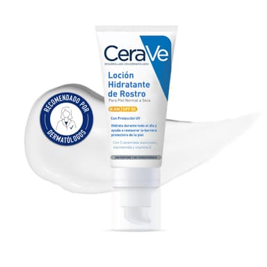 CeraVe, Loción Hidratante de Rostro SPF 50 - Amazon