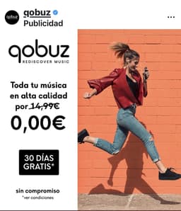 Qobuz Studio Streaming ilimitado de música en Lossless & Hi-Res 1 Mes Gratis