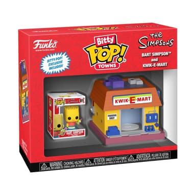 Funko Bitty Pop! Town: The Simpsons - Bart Simpson & Kwik-E-Mart - Figura de Vinilo Coleccionable - Idea de Regalo - Mercancía Oficial - Amazon
