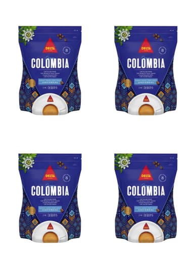4 x Delta Cafés Origen Colombia - Café Molido Certificado - Notas Suaves y Aterciopeladas con Leves Matices Cítricos - Molido Natural- 220 g - Amazon
