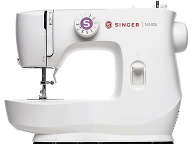 Máquina de coser - Singer M1605, 6 Puntadas, Bobina frontal, Blanco - MediaMarkt