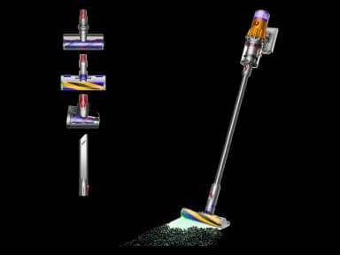 Dyson V12 Detect Slim Absolute, Potencia succión 150 AW, Inteligente y Ligero, 60 min, Pantalla LCD, Tecnología Láser - MediaMarkt
