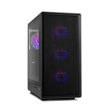 Caja de PC Semitorre NOX Infinity IOTA (4 Ventiladores ARGB 120 mm | Frontal Mesh | Cristal Templado | ATX / Micro-ATX / ITX | Negro) - Amazon