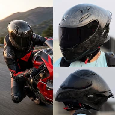 Casco de moto AXOR Apex | CARBONO forjado | ECE22.06 | Con PinLock | DD | Tallas de S a 2XL - MotoFusion