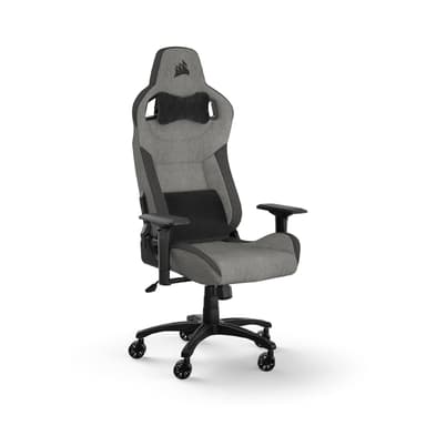 Corsair T3 Rush Fabric Silla para Juegos (2023) – Gris y Carbón - Amazon