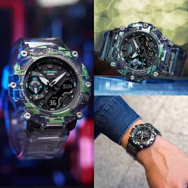 Reloj CASIO G-Shock Carbon Series "Digital Glitch" GA-2200NN-1A | 20ATM/200m - Joyeria Oliva