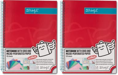 2 Libretas Mr. Wonderful A4 - 120 páginas cuadriculadas Microperforadas - Tapa Extradura - Incluye pegatinas, Verde en descripción - Amazon