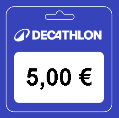 5,00 € en un cheque regalo. Úsalos en una compra de 35 € o más - SELECCIONADOS - Decathlon