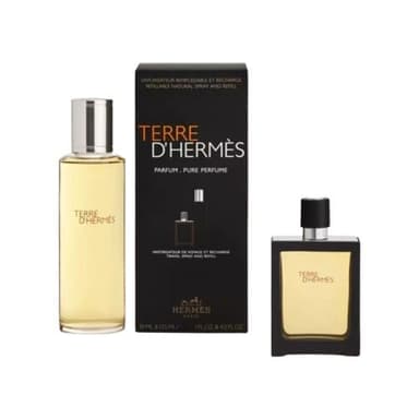 Set Hermès Terre D'Hermès Parfum 30ml + recarga de 125ml - Deloox