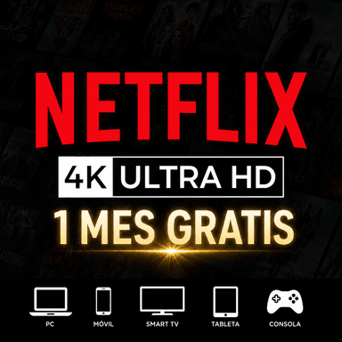 NETFLIX 4K+HDR, GRATIS durante 1 MES (Nuevos Usuarios) - Netflix