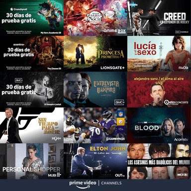 Prime Video - 1 Mes GRATIS Crunchyroll, AnimeBOX, AMC+, MUBI, FlixOlé, Acorn TV y Más (50% en Cine y Series) - Prime Video