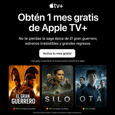 GRATIS :: 1 Mes de Apple TV+ - Apple Store