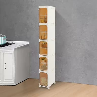 Organizador de baño estrecho de 5 niveles | Con ruedas | Envío gratis | 2 links en descripción - AliExpress