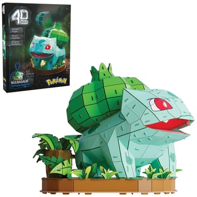 Puzzle 3D Bulbasaur 4D Build Pokémon (195 piezas, 23.9 cm de altura, licencia oficial Pokémon, maqueta coleccionista, a partir de 12 años) - Amazon