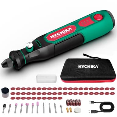 HYCHIKA 3,6V Mini Amoladora Eléctrica Bateria，Con 77 Accesorios para Taladrar, Lijar, Pulir, Grabar，Mini Taladro Eléctrica - Amazon