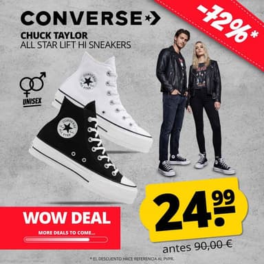Converse Chuck Taylor ALL STAR Lift Hi Unisex - 2 colores - Deporte Outlet