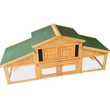 Gallinero exterior | 4-6 Gallinas | 204x45x85cm | Techo asfáltico - Ibernest