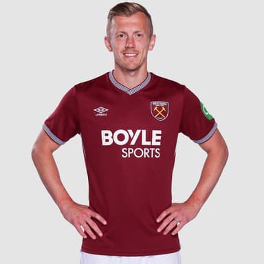 Camiseta de Fútbol West Ham United Home Shirt 2025 2026 Adults - Sports Direct