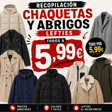 Recopilación de chaquetas y abrigos Lefties por 5,99€!! - Lefties