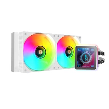 Refrigeración Líquida Mars Gaming ML-VISIONPRO240 | AIO 240mm | TDP 500W | Pantalla IPS 4" | ARGB | Blanca - Amazon