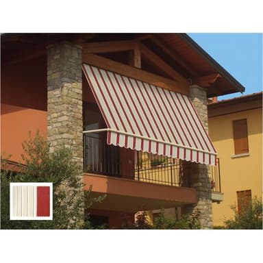 TOLDO VERTICAL CAÍDA cm.100 x H.250 - burdeos/crema - Manomano