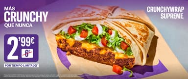 Por tiempo limitado Crunchy a 2,99 - Taco Bell