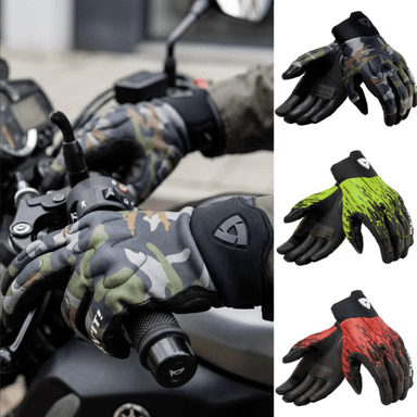 Guantes de moto verano REV'IT Spectrum | Nivel 1KP | Camuflaje de S a 4XL/Flúor S, M, 2XL, 3XL y 4XL / Rojo 2XL,3XL y 4XL - Motorraiz
