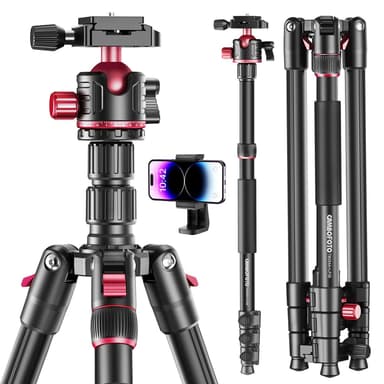 CAMBOFOTO Trípode Profesional 188 cm con Cabezal de Bola 360° - Amazon
