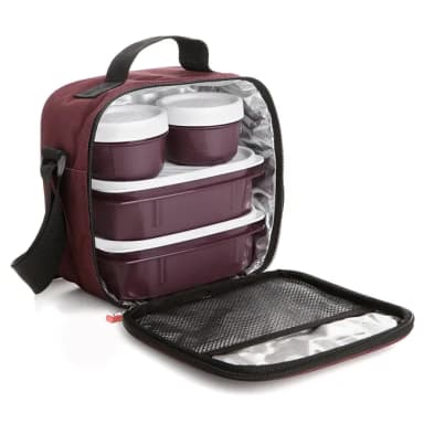 Tatay Bolsa Termica Porta Alimentos Impermeable - Urban Food Casual 3L | 4 Fiambreras: 2x0,5L + 2x0,2L | Triple Capa Aislante - Amazon