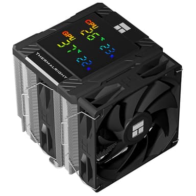 CPU Cooler Thermalright Assassin 120 Digital Black de doble torre, pantalla digital para AM4/AM5, Intel LGA1851/1700/115X/1200 - Amazon