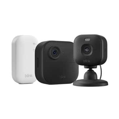 Blink Outdoor 4 Cámara + Blink Mini 2K+ Cámara (Negro), Sync Module Core incluido - Amazon
