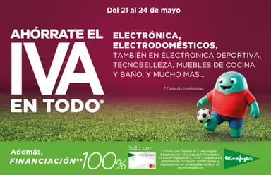 Ahórrate el IVA en El Corte Inglés del 21 al 24 de mayo - El Corte Inglés