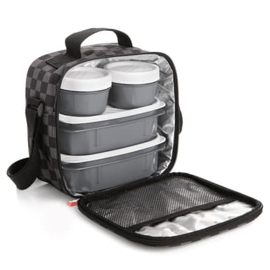 Tatay Bolsa Termica Porta Alimentos Impermeable - Urban Food Casual 3L | 4 Fiambreras: 2x0,5L + 2x0,2L | Triple Capa Aislante - Amazon