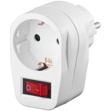 Enchufe de protección con interruptor, color blanco - Amazon