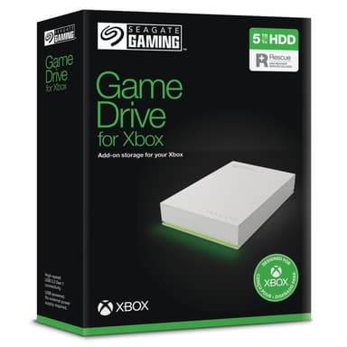 Seagate Game Drive for Xbox 5TB, Unidad de disco duro (HDD) externa portátil, USB 3.2 Gen 1, negra, certificación Xbox, LED RGB - Amazon
