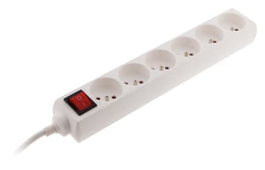 Zenitech - Bloque de 6 Enchufes 16A 2P+T con Interruptor, Regleta Compacta, Longitud 1 m - Amazon