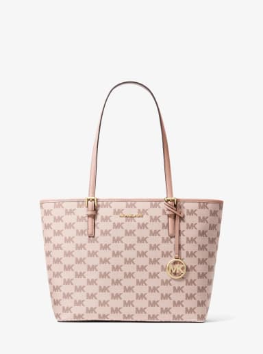 Bolso Michael Kors tote Jet Set mediano de jacquard con logotipo - Michael Kors