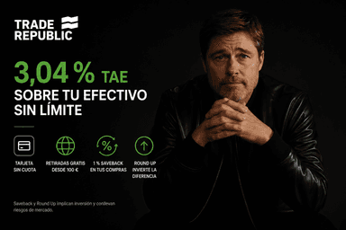 Trade Republic: 3,04 % TAE sin límite, tarjeta gratis, Bizum y 1 % Saveback - Trade Republic