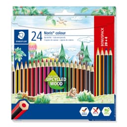 STAEDTLER Noris colour 185 Lápices – 24 colores, madera reciclada
