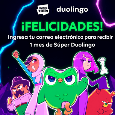 1 Mes GRATIS de Super Duolingo - Webtoons