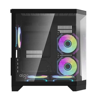 Caja PC Darkflash FT350 Mini Tower 5 ventiladores ARGB Negro - PcComponentes