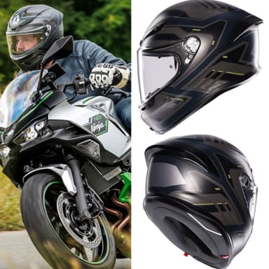Casco de moto AGV K6 S "Enhance" | FIBRA (Carbono/aramida) | ECE22.06 | Con PinLock | Tallas S, XL y 2XL - OutletMoto