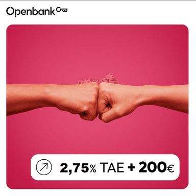 Cuenta Remunerada 2,75% TAE 2,72% TIN (1 año) + 20€ x 10 meses Openbank - Openbank