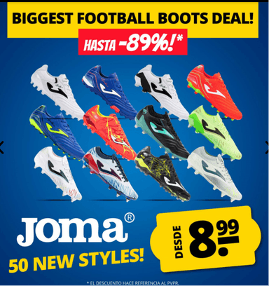 Botas de fútbol Joma desde8.99 - Deporte Outlet