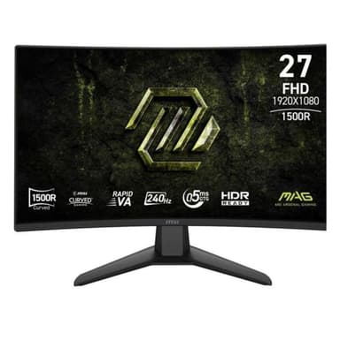 Monitor MSI MAG 274CF X24 27" FullHD 240Hz Rapid VA Curvo 0,5ms FreeSync Premium HDR (Envío y devolución GRATIS) - PcComponentes
